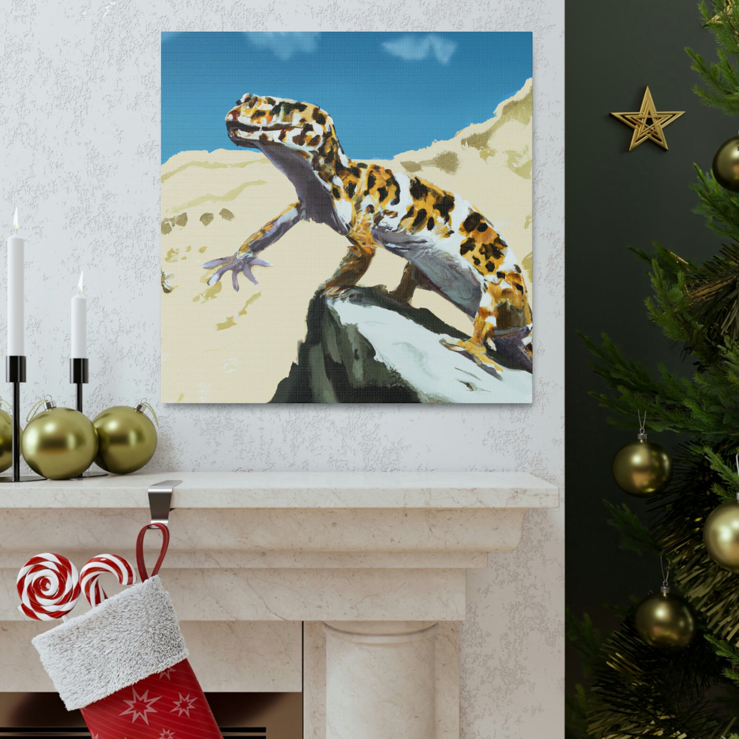 Leopard Gecko Elegance - Canvas