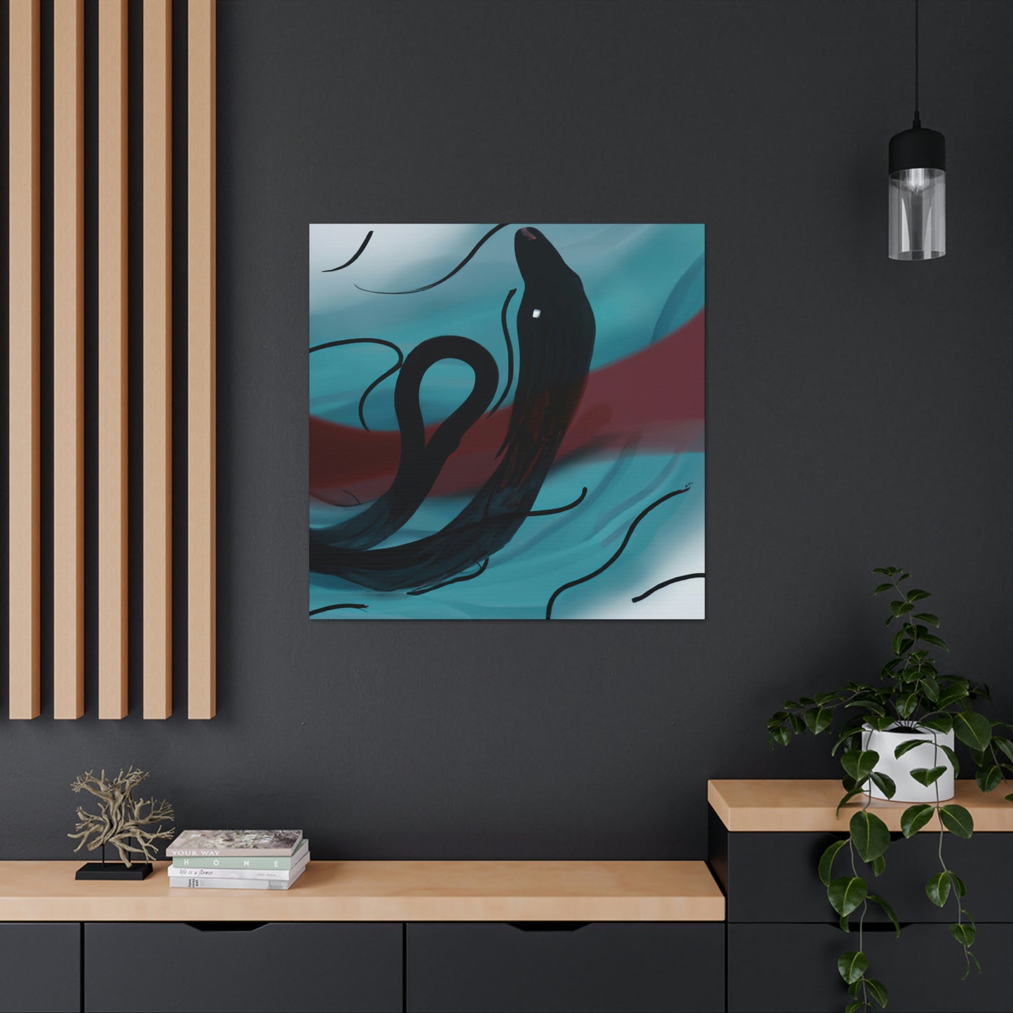 "Eels in Abstract Form" - Canvas