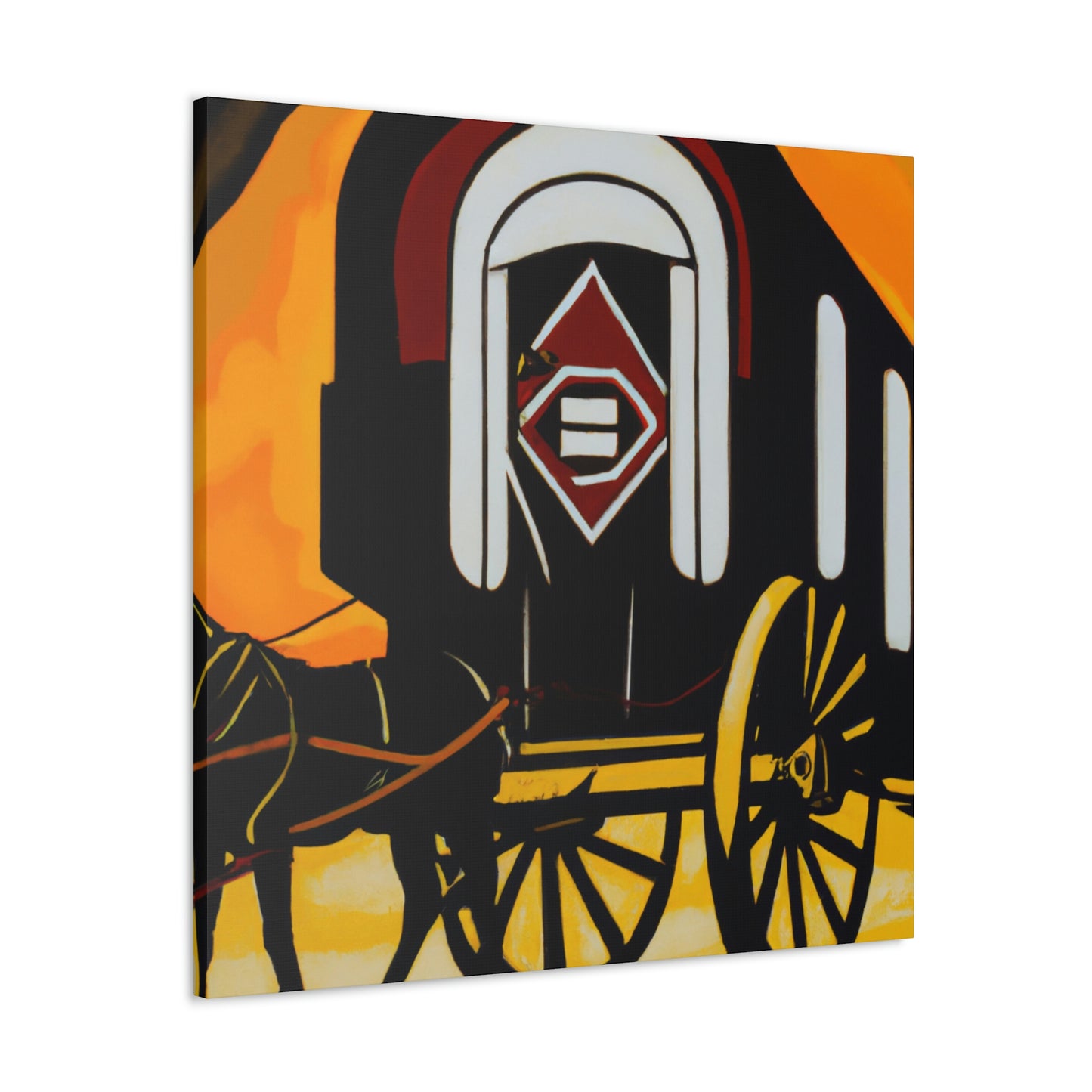 "Roaring Chuck Wagon" - Canvas