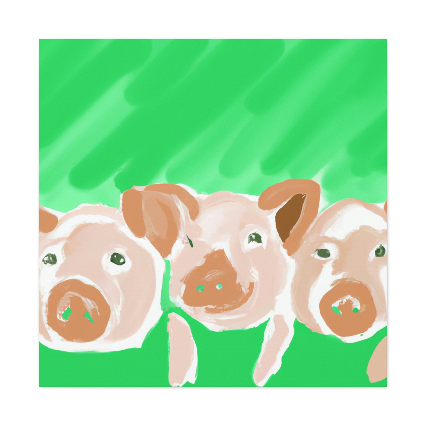 Pigs in Monochrome - Canvas