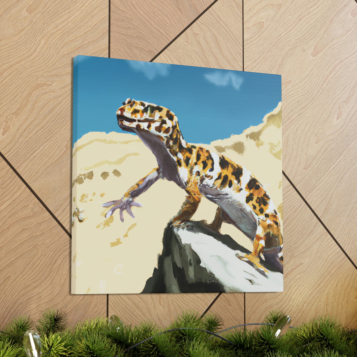 Leopard Gecko Elegance - Canvas