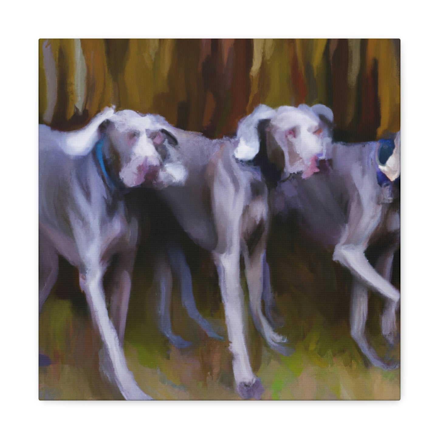 Weimaraner Abstract Expression - Canvas