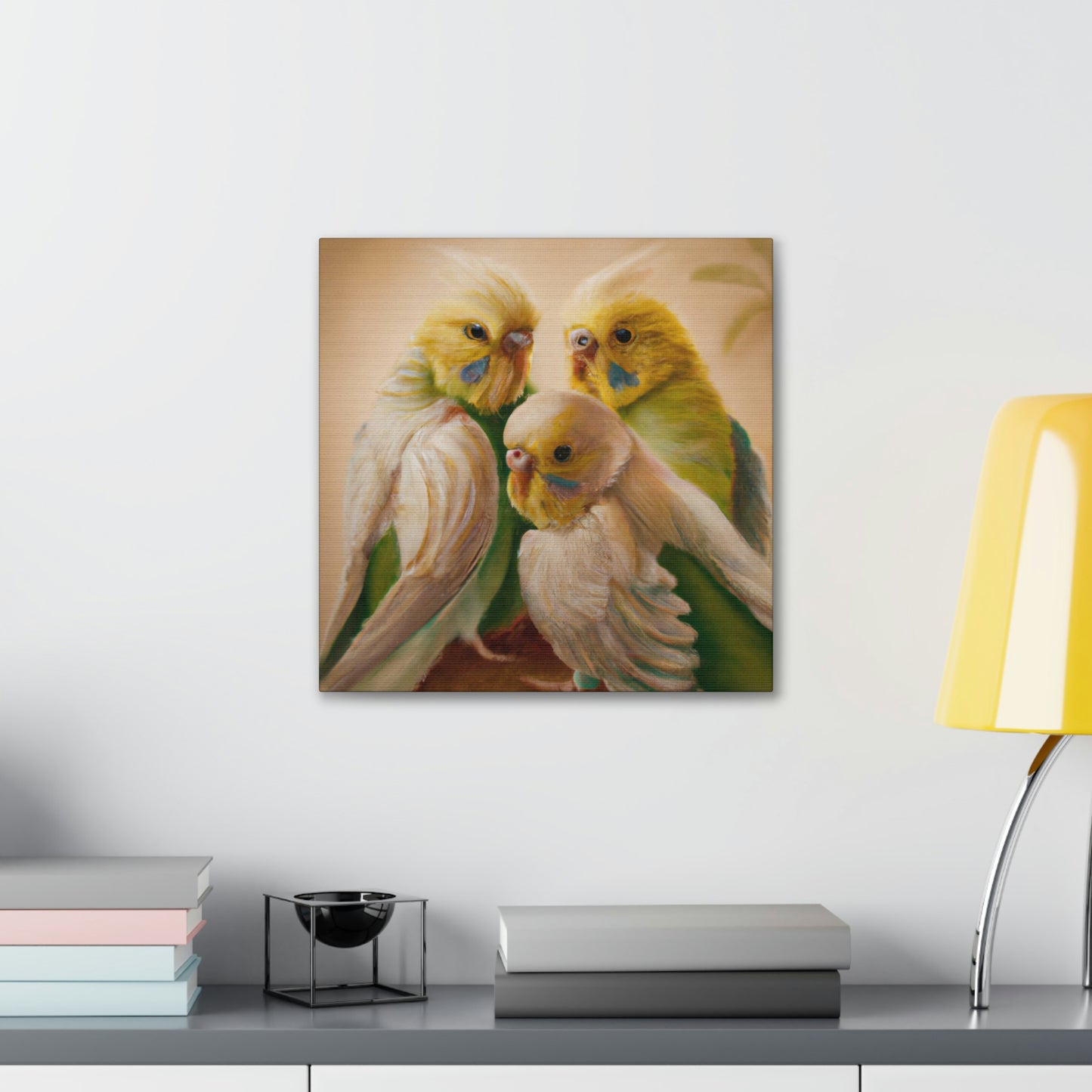 Budgies in Renaissance - Canvas