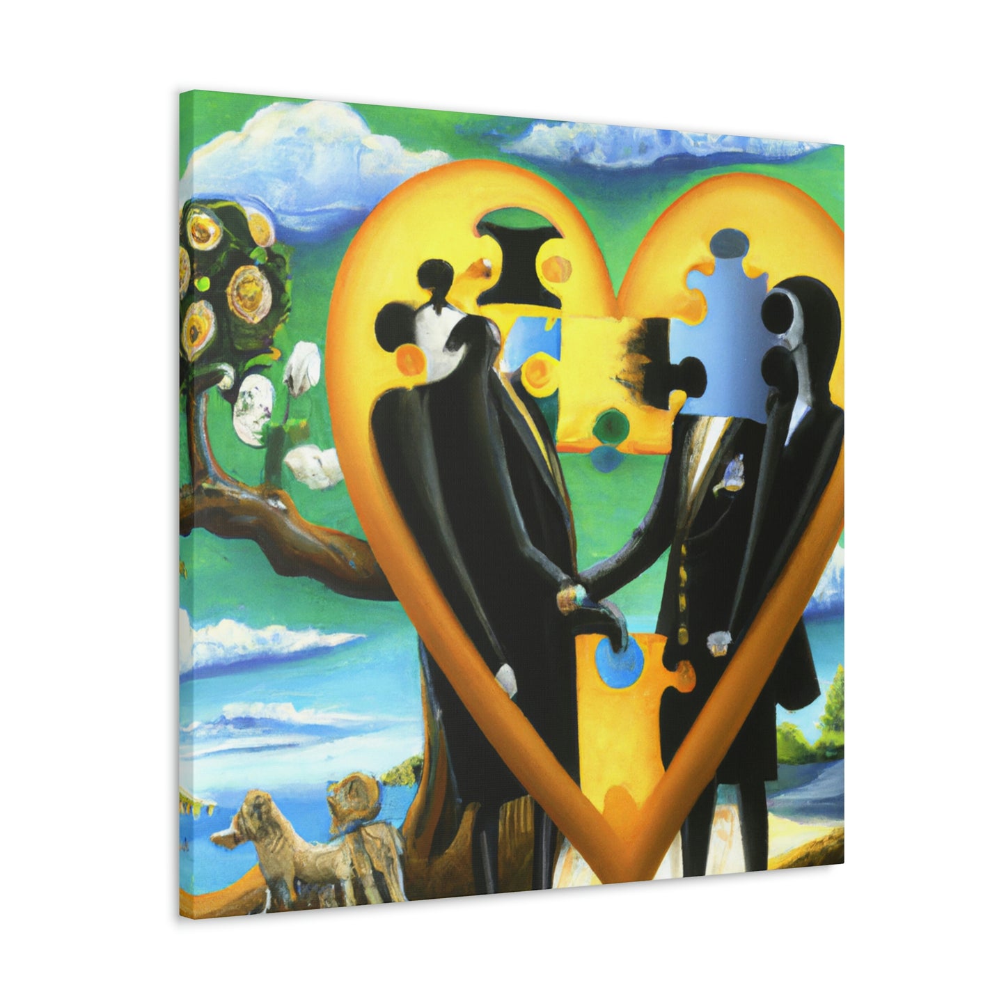 Love Puzzle Conundrum - Canvas