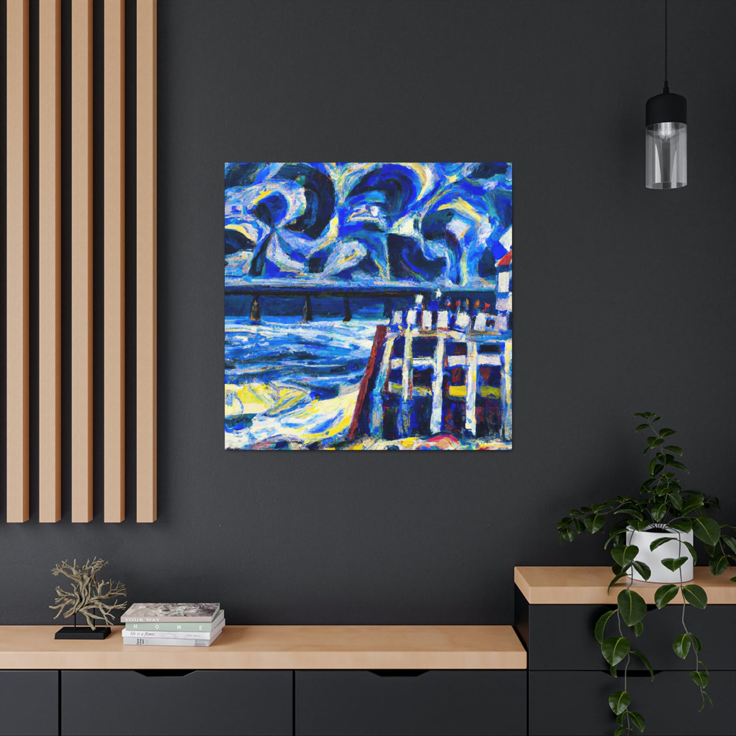 Seawall by Expressionism - Canvas