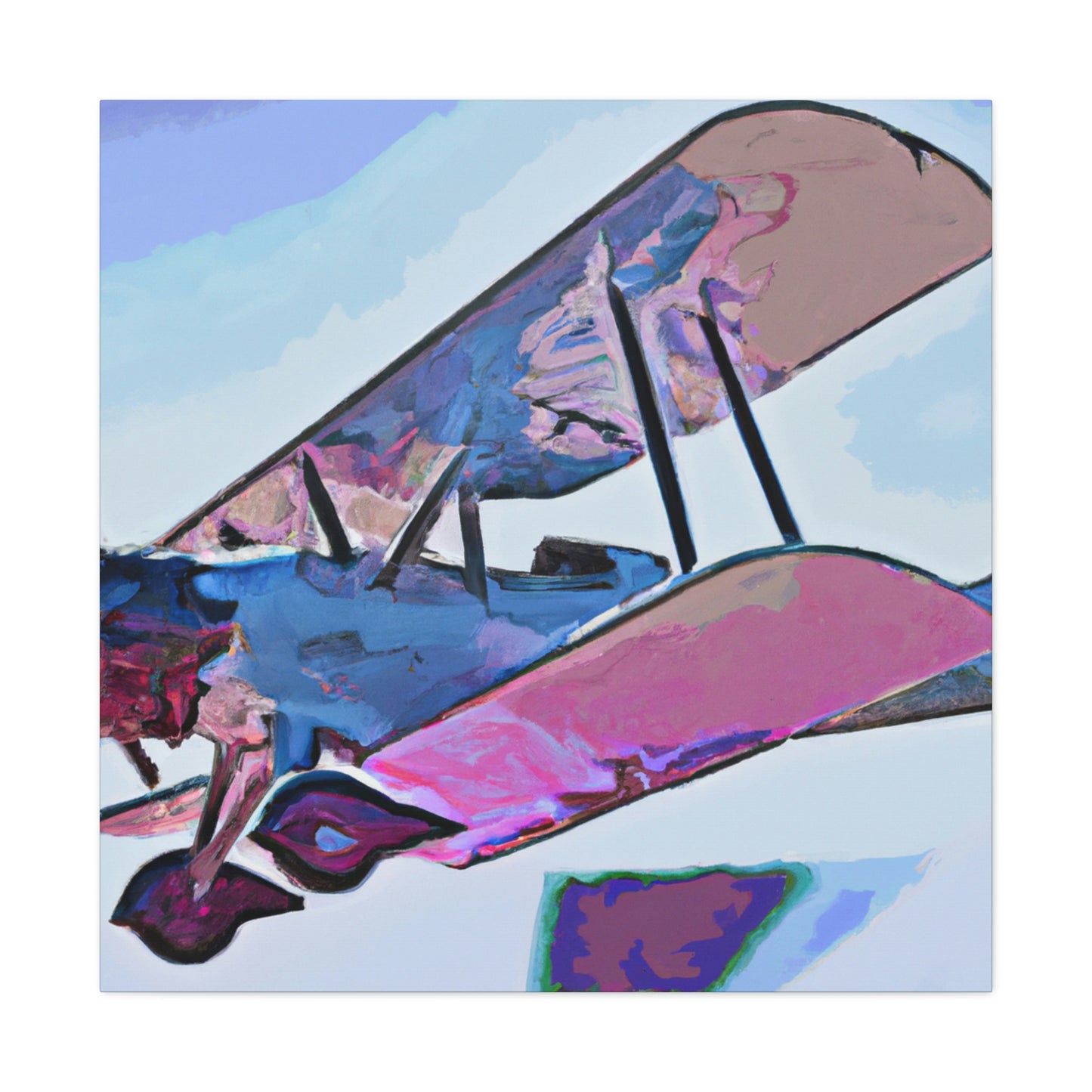 Vintage Airplane Glory - Canvas