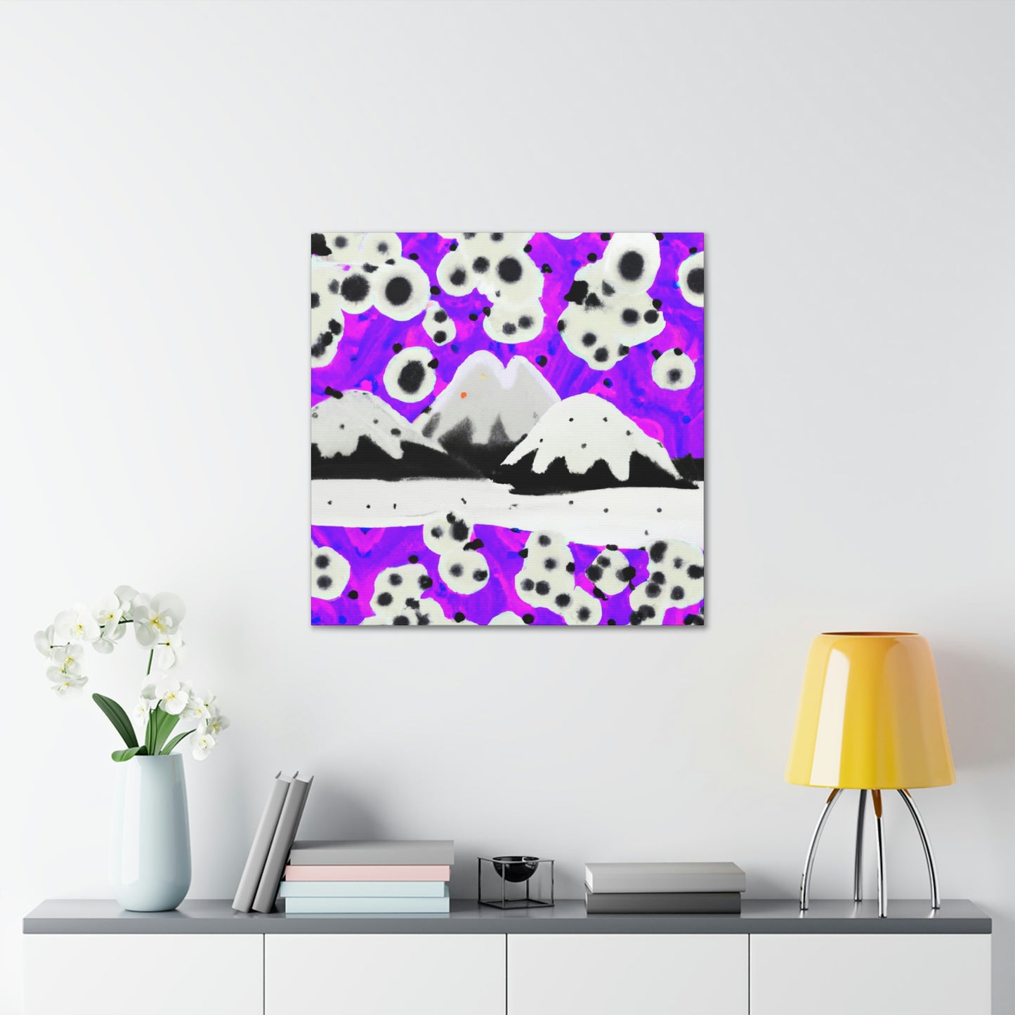 Snowy Mountain Majesty - Canvas