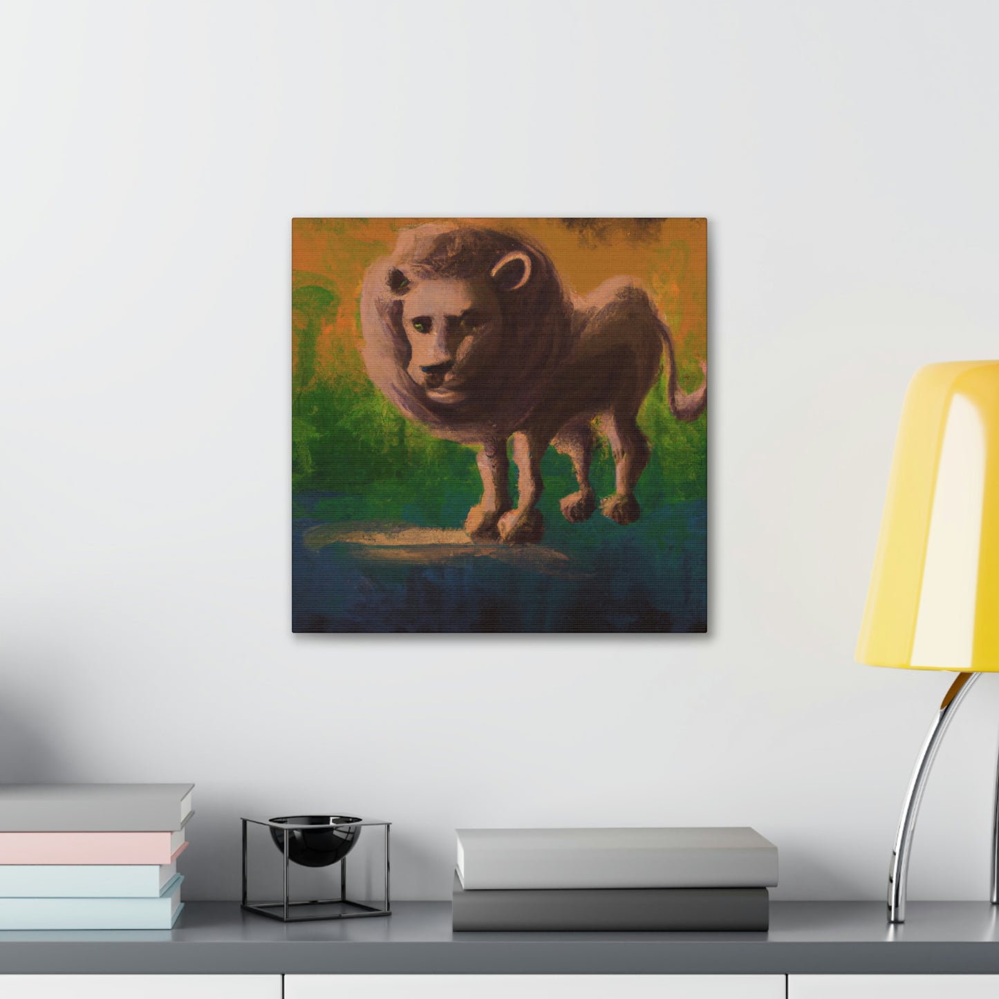 Lion in Baroque Era - Canvas