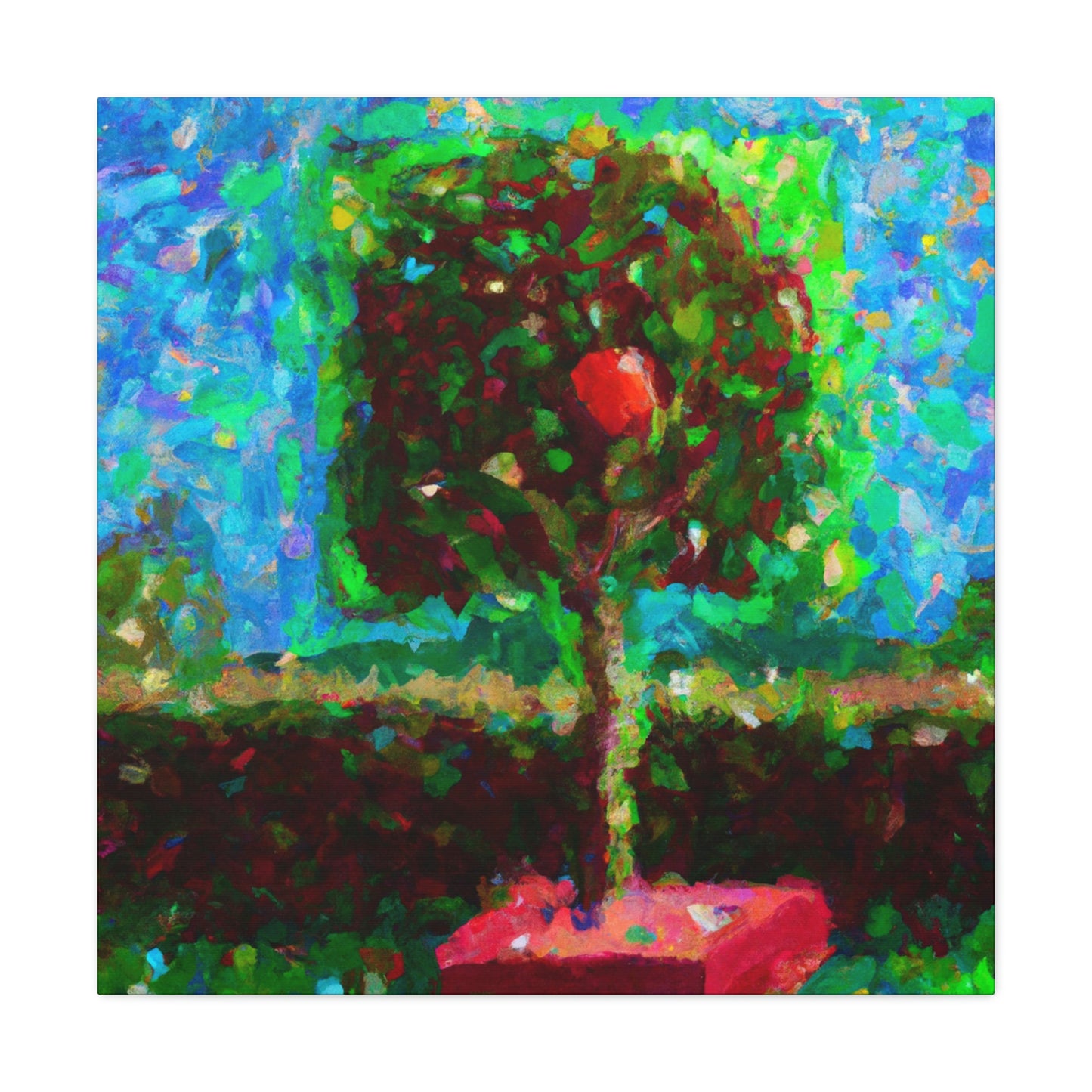 "Apple Tree Harvest Joy" - Canvas