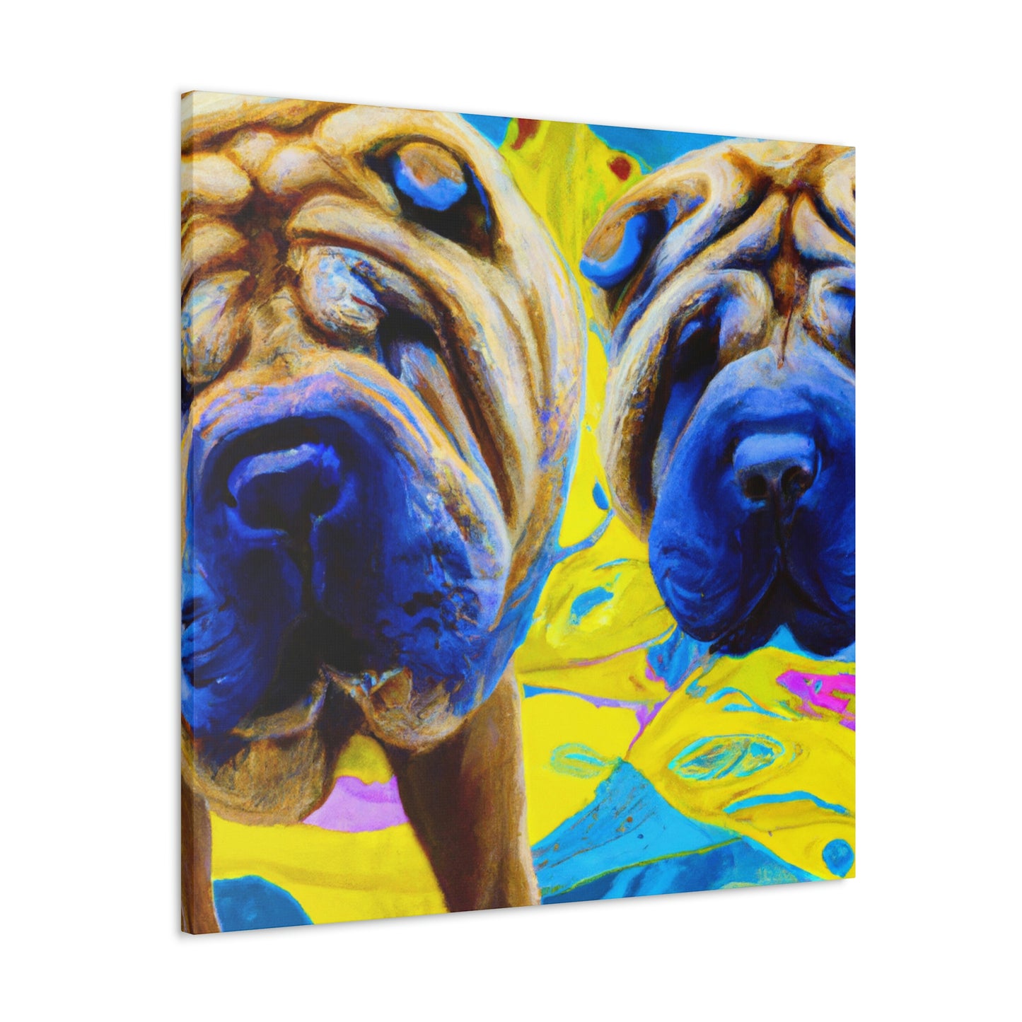 Sleeping Shar Pei Dream - Canvas