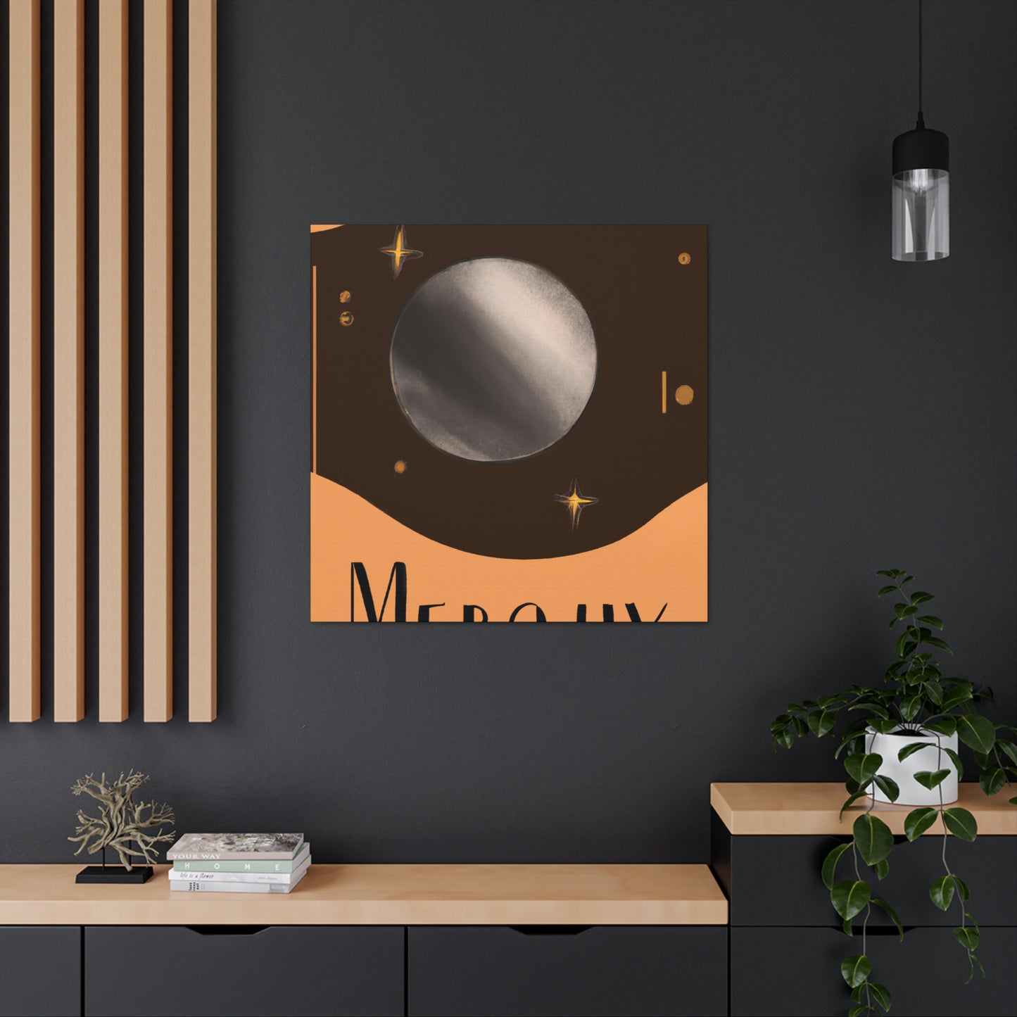 Mercury's Celestial Gaze - Canvas