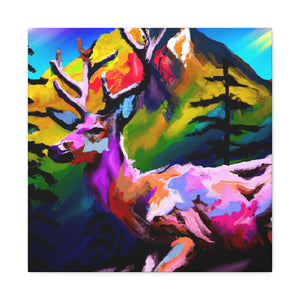 Deer in Technicolor - Canvas