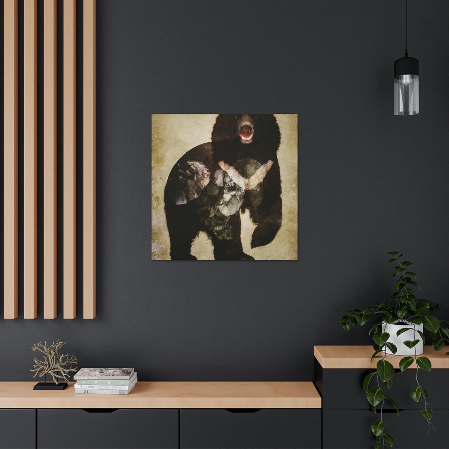 Black Bear Deco Dream - Canvas