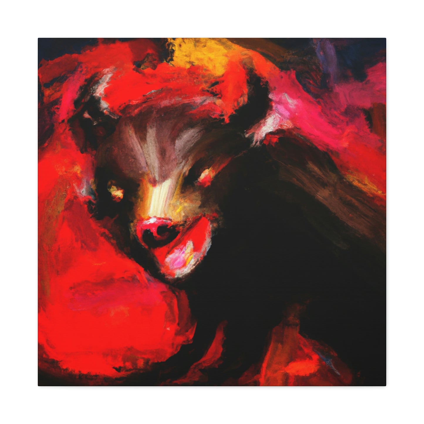 "Tasmanian Devil Emerges" - Canvas