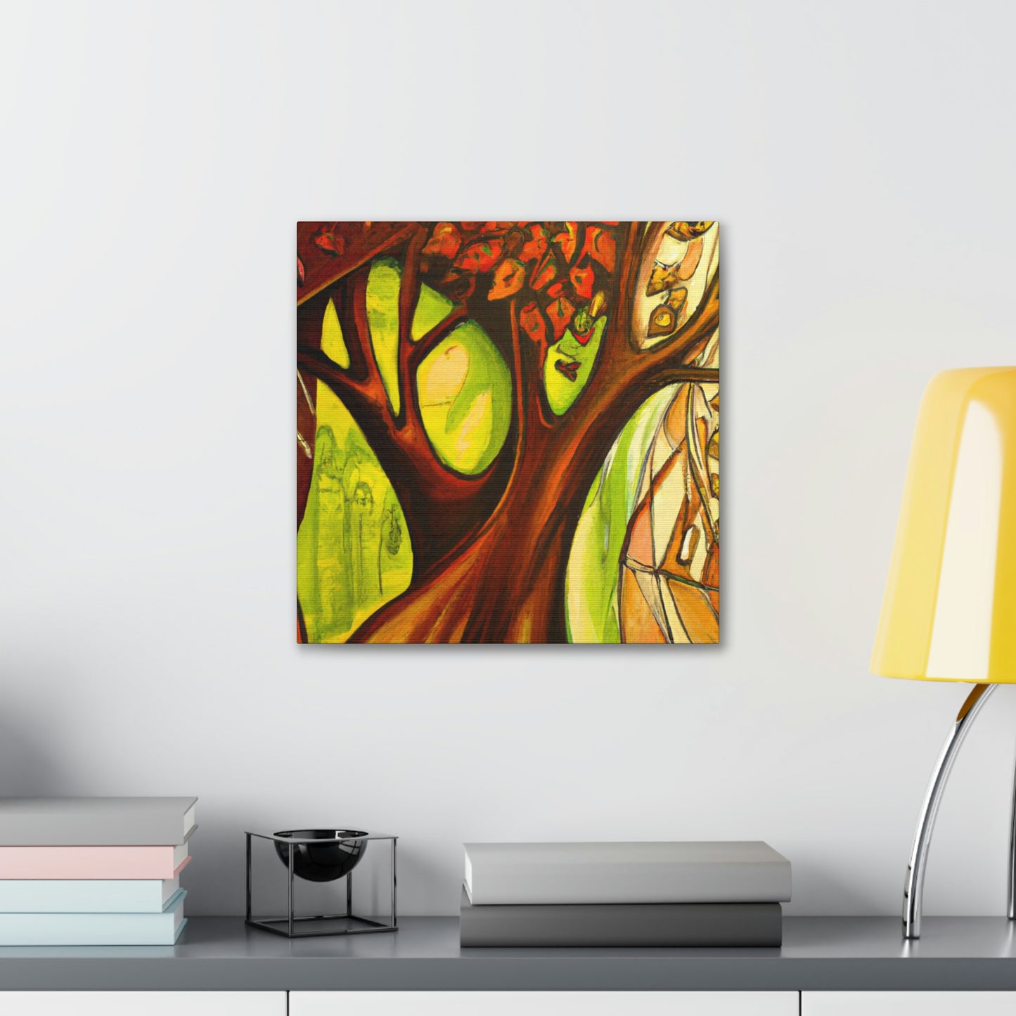 Leafy Splendor Abstract - Canvas