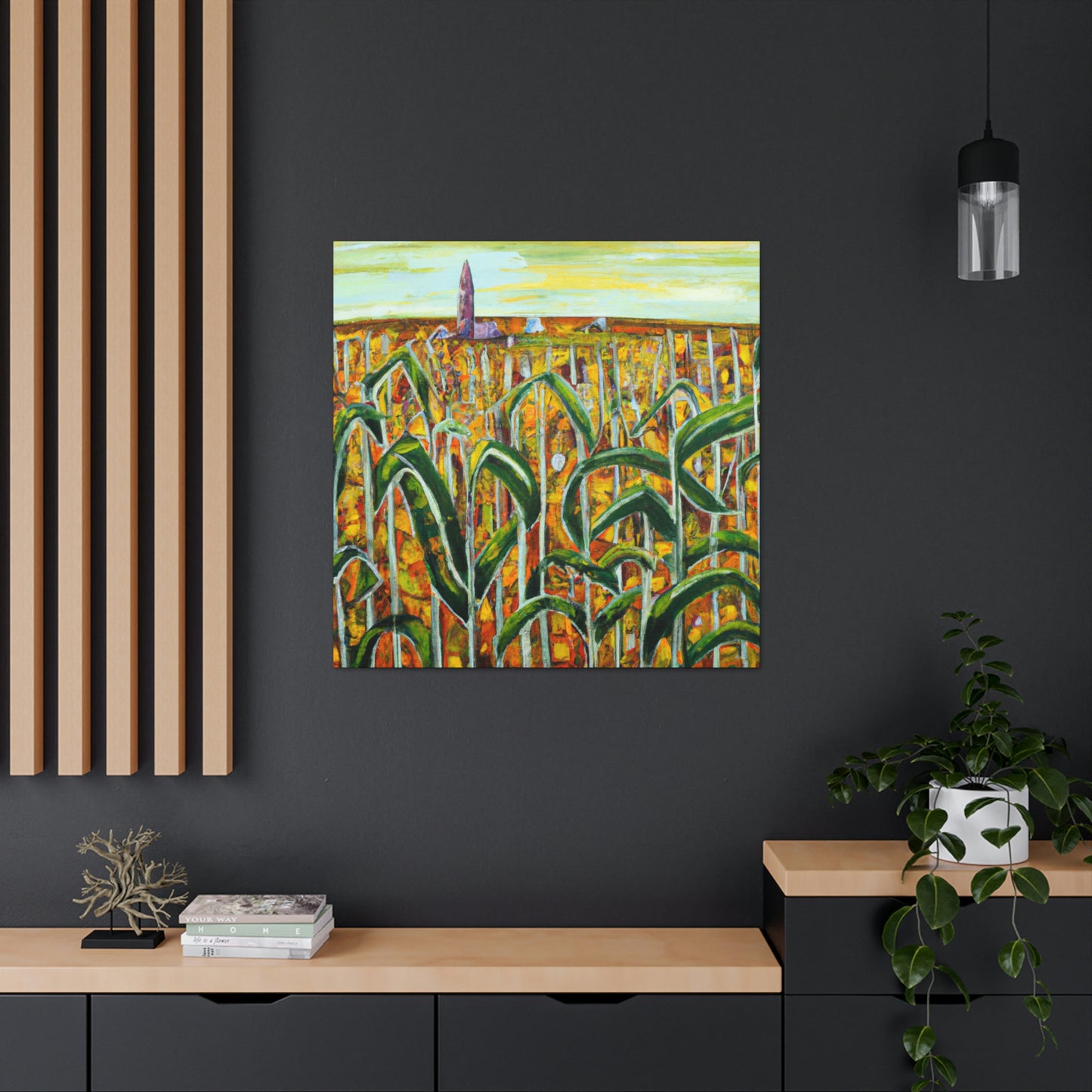 "Corn Field in Surrealism" - Canvas