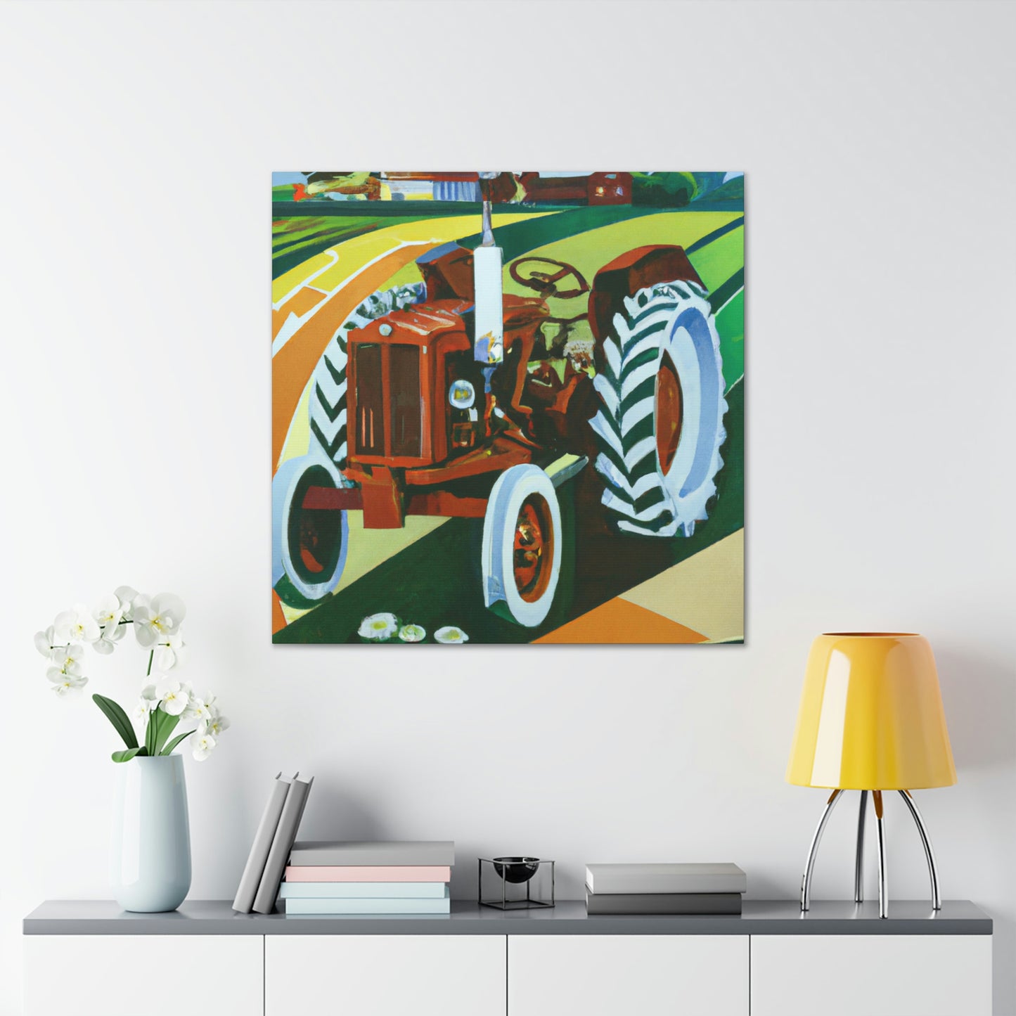 "Tractor of the Fields" - Canvas