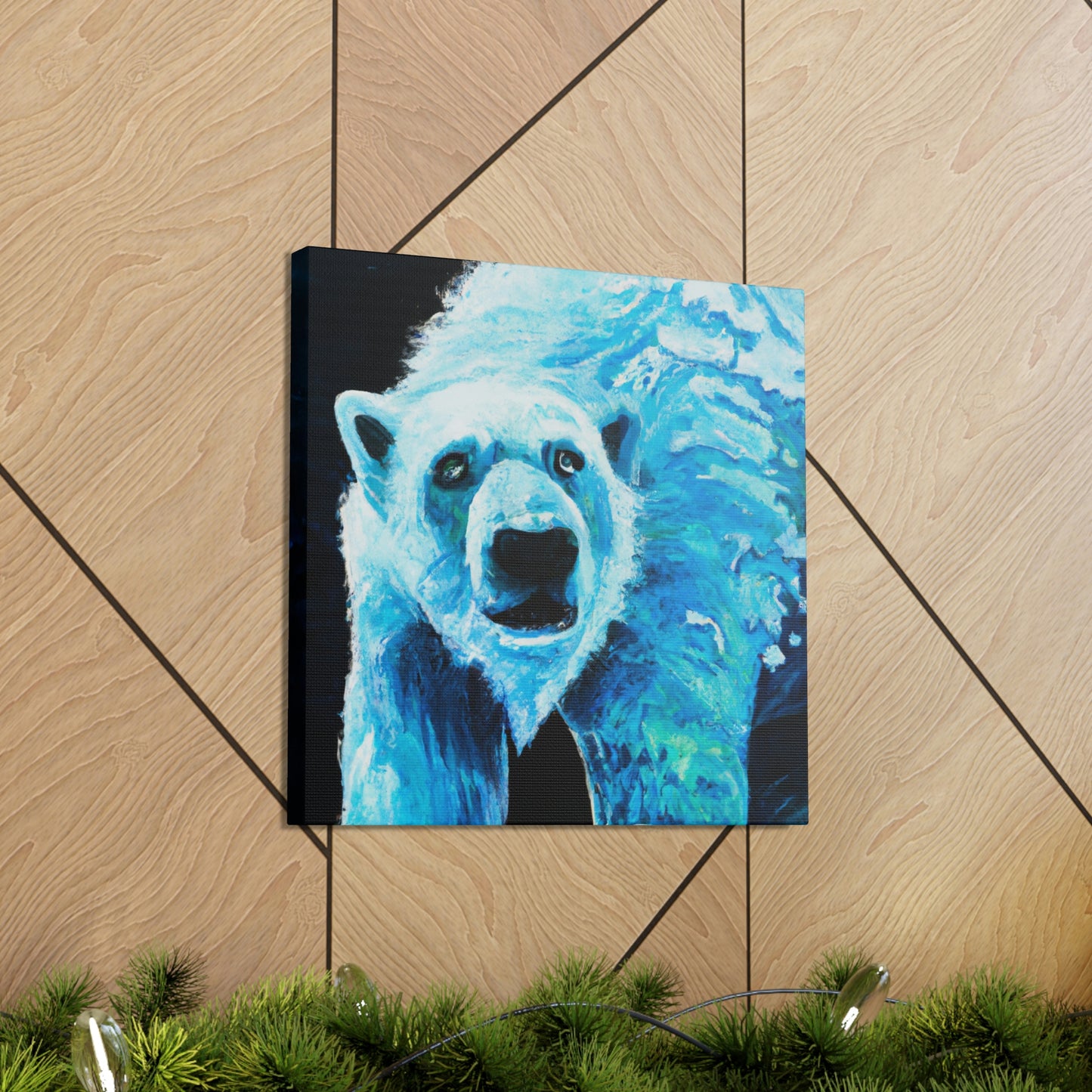 Polar Bear's Embrace - Canvas