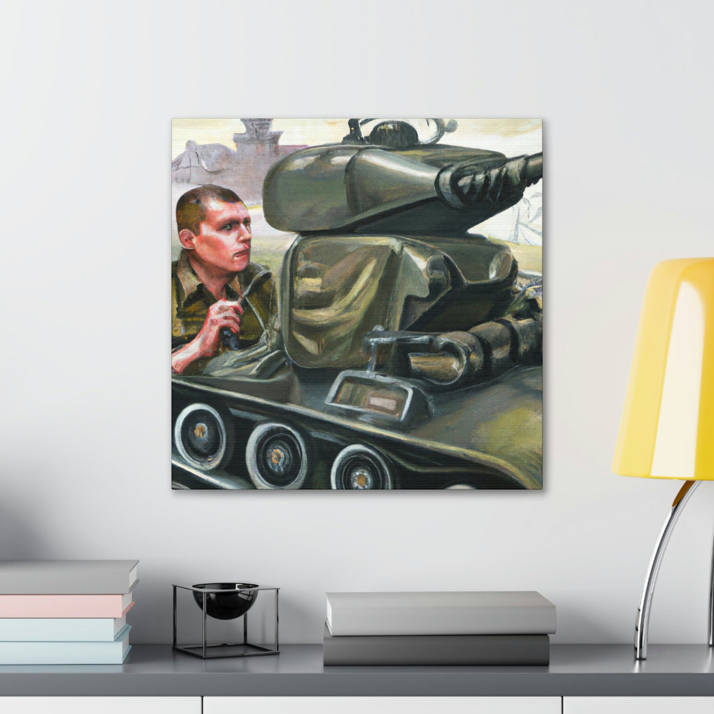 "Tank Operator Dreamscape" - Canvas