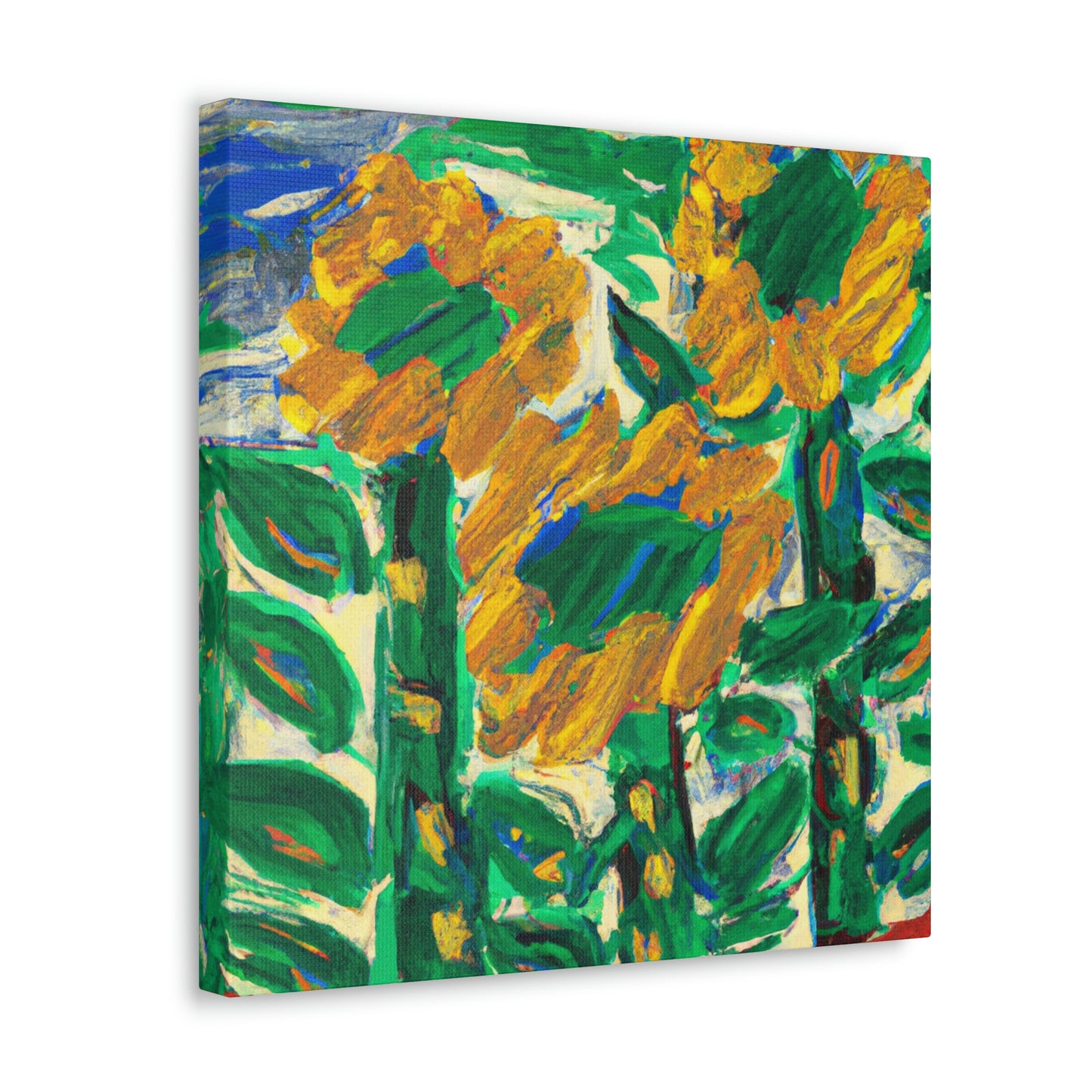 Sunflower in Expressionism - Canvas