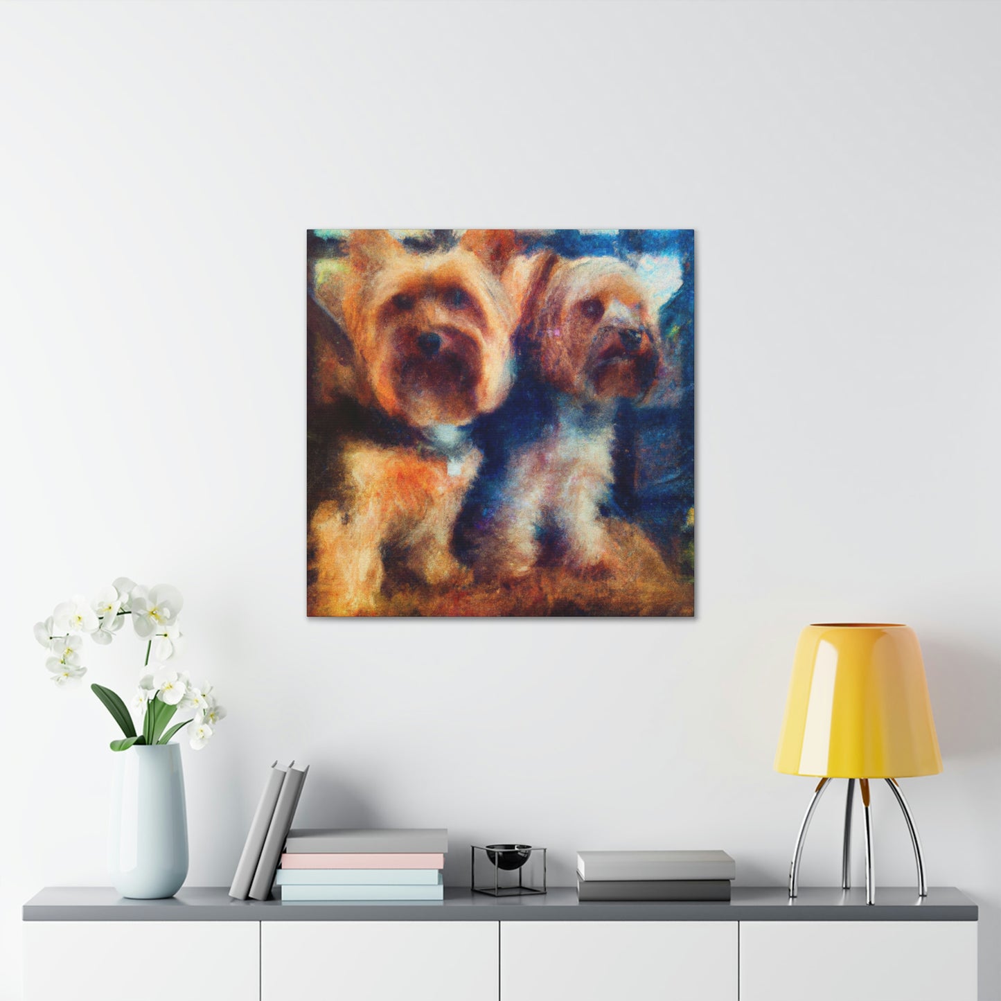 Puppy Love Impressionism - Canvas