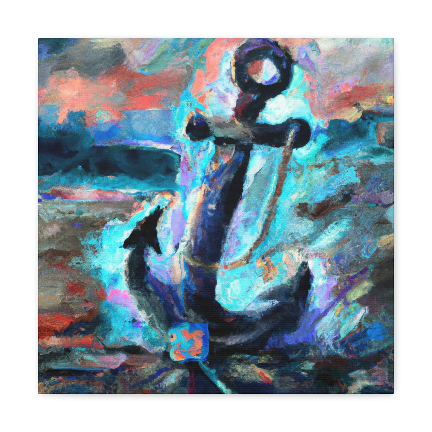 Anchor in Awoken Storm - Canvas