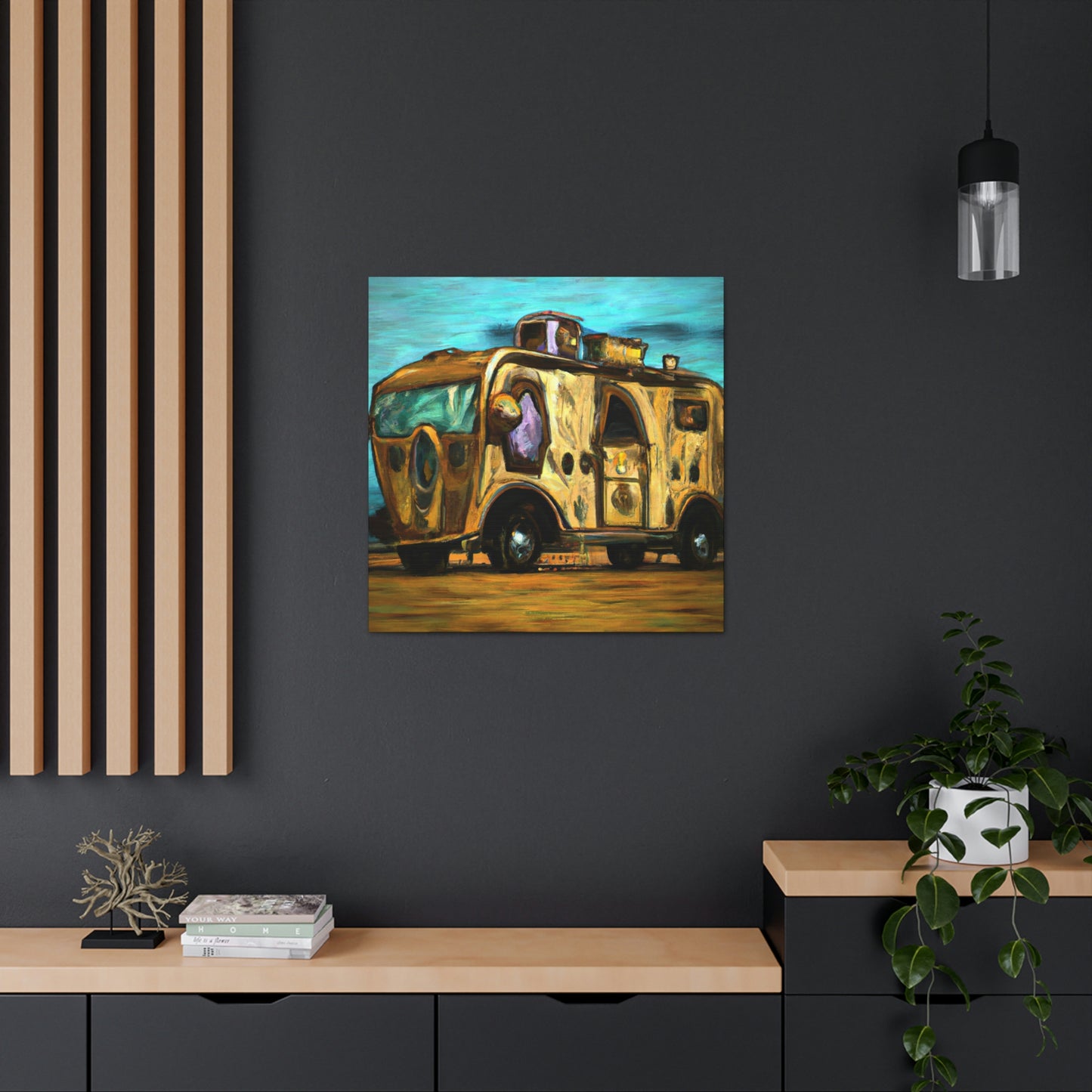 "Camper Van Machine Age" - Canvas