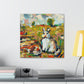 Rabbit in Impressionism - Canvas