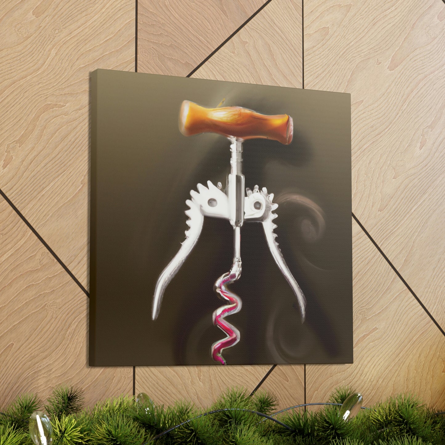 "Corkscrew Twisting Metal" - Canvas