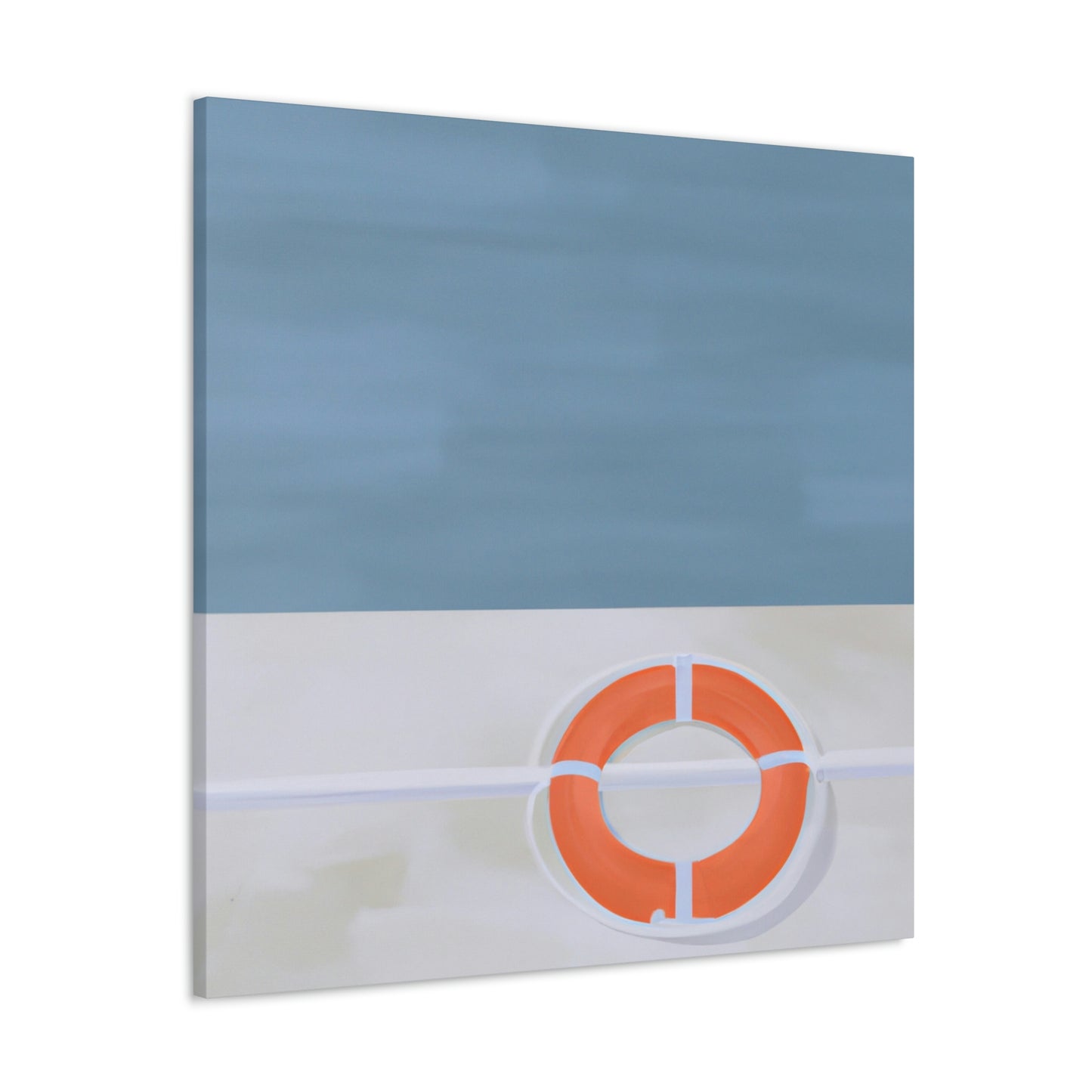 "Lifebuoy in Minimalism" - Canvas