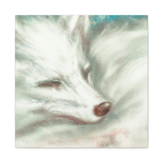 "Arctic Fox in White" - Canvas