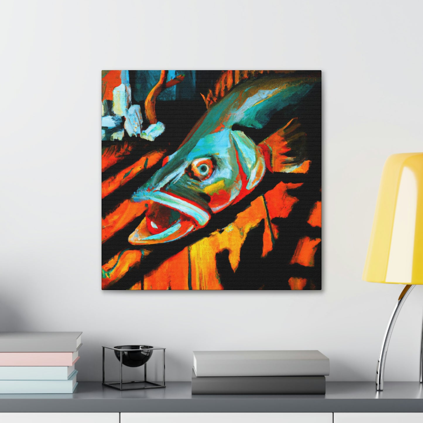 Walleye in Expressionism - Canvas