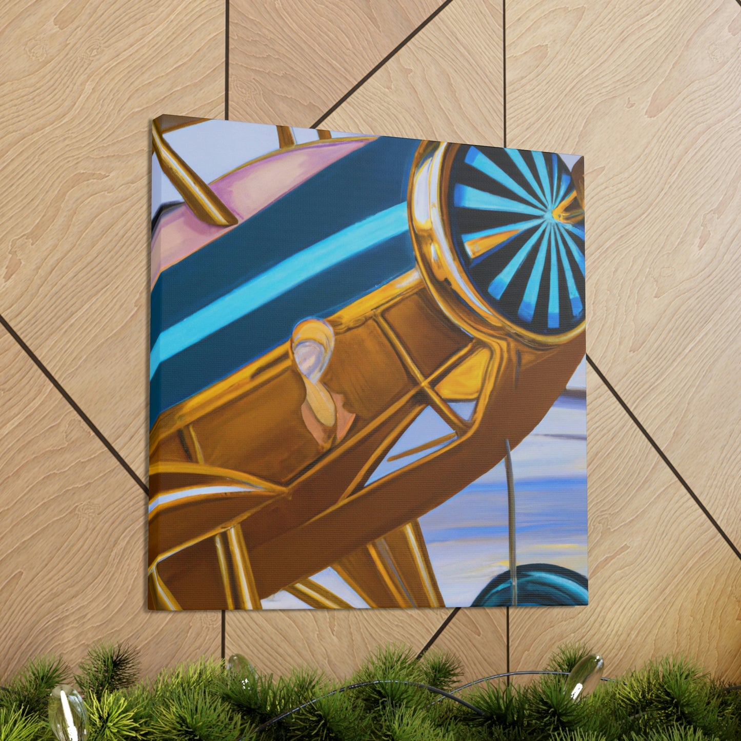 Vintage Airplane Fantasy - Canvas