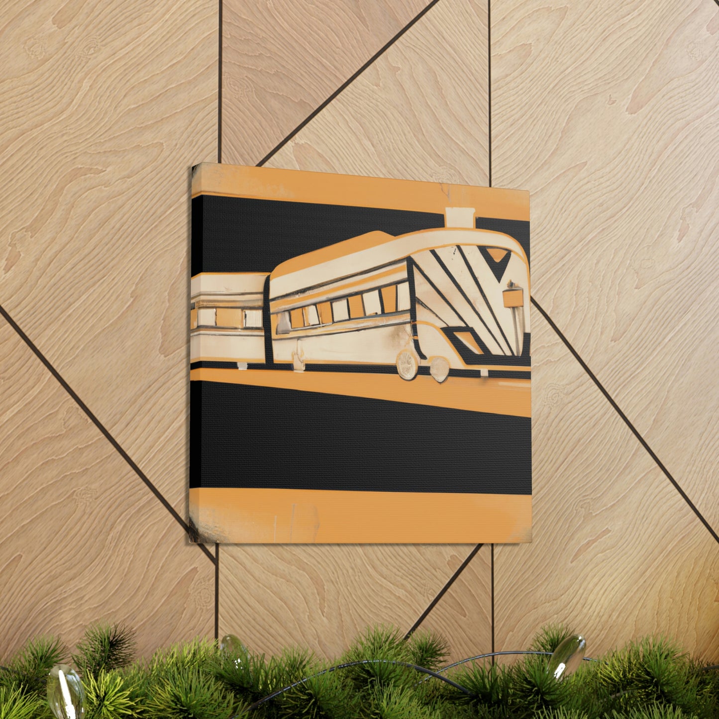 "Train of Deco Dreams" - Canvas