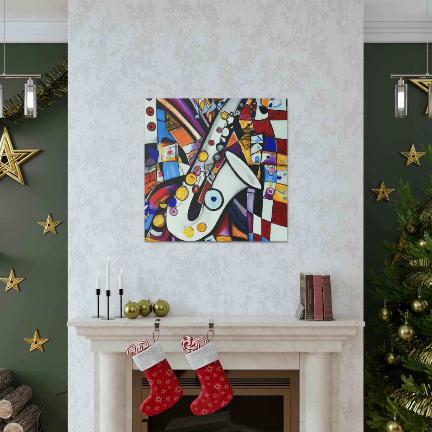 Clarinet in Art Deco - Canvas