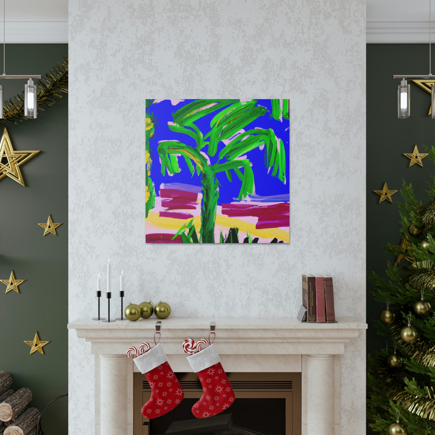 "Palm Tree Oasis Dream" - Canvas