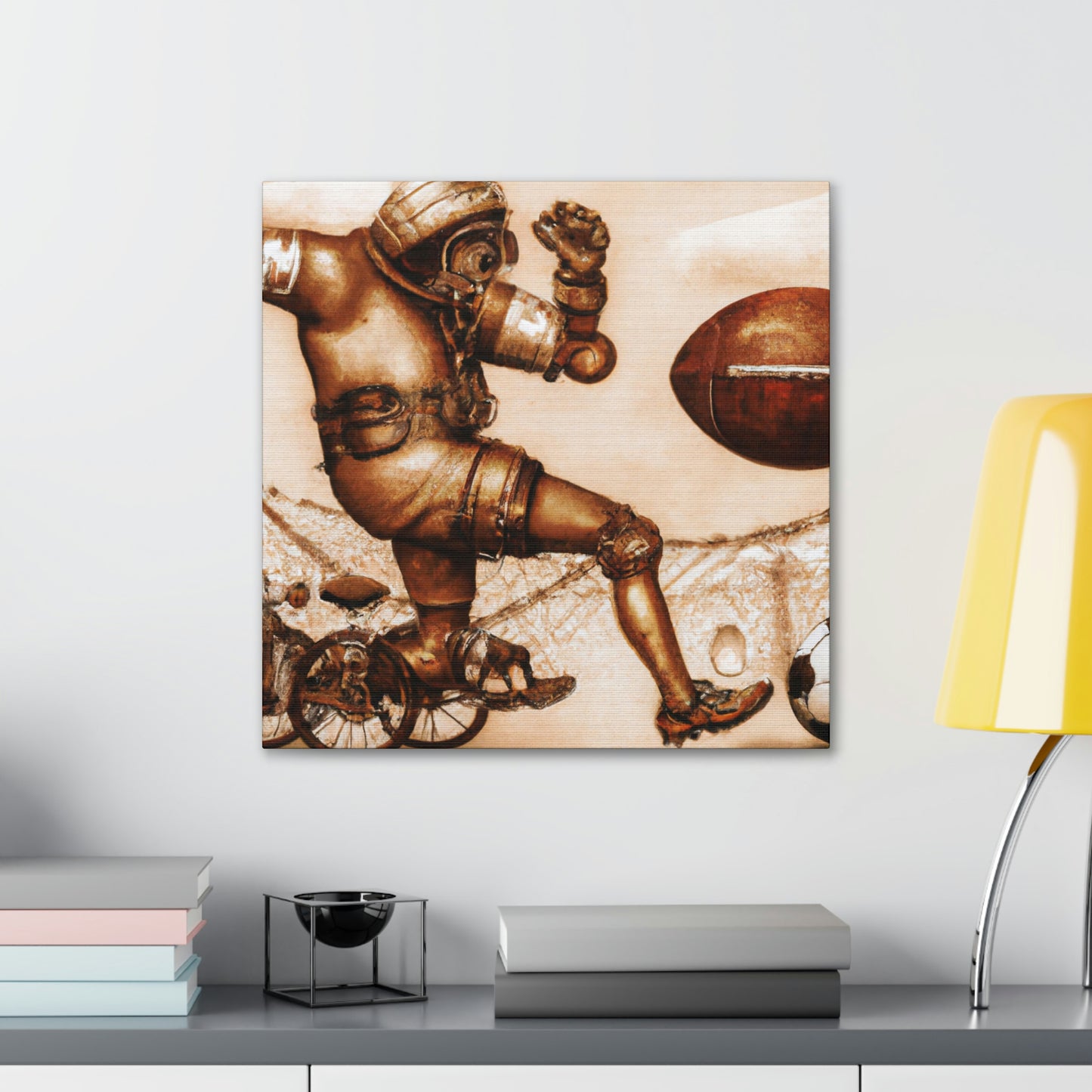 "Mechanical Football Futurism" - Canvas