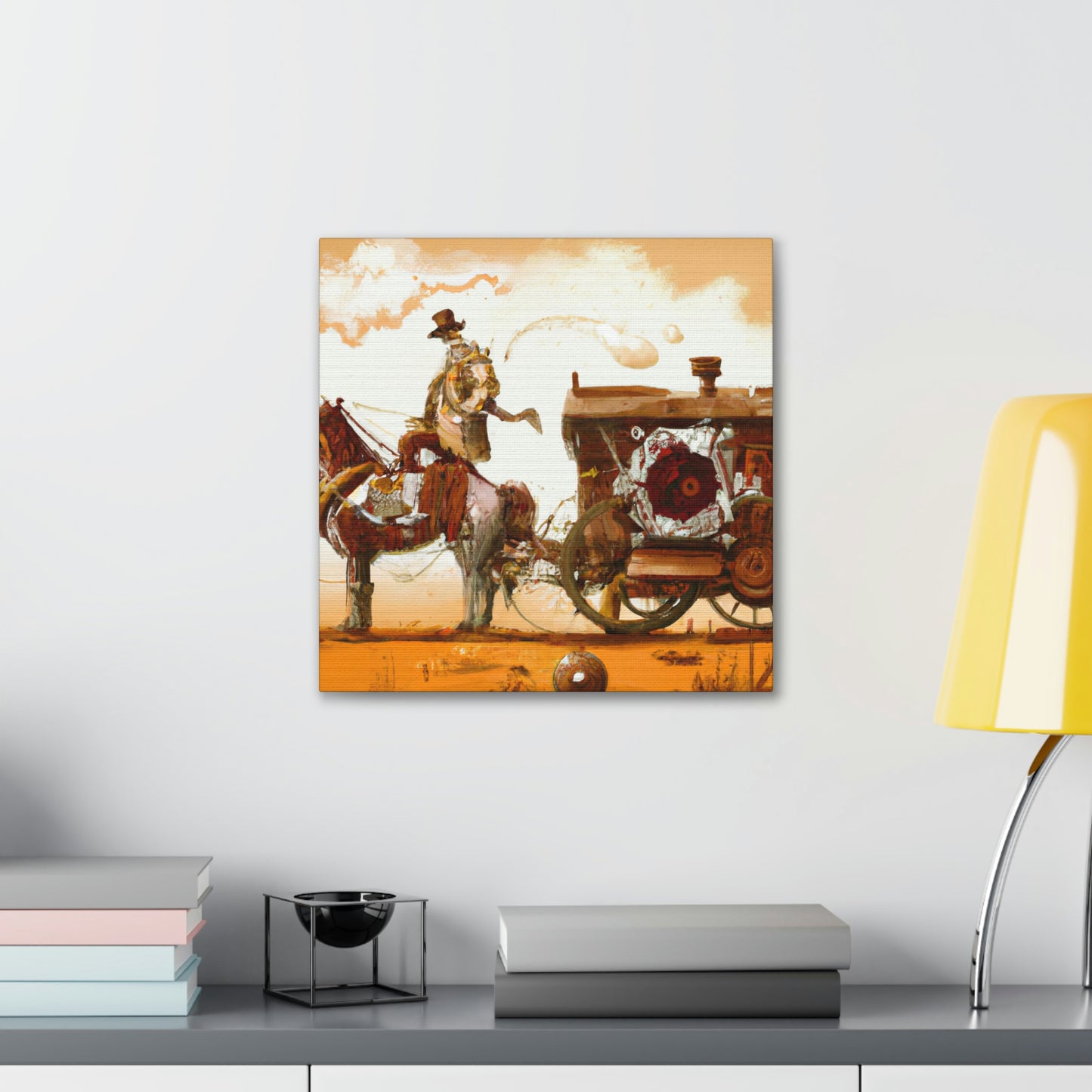 "Stagecoach Steam Adrift" - Canvas