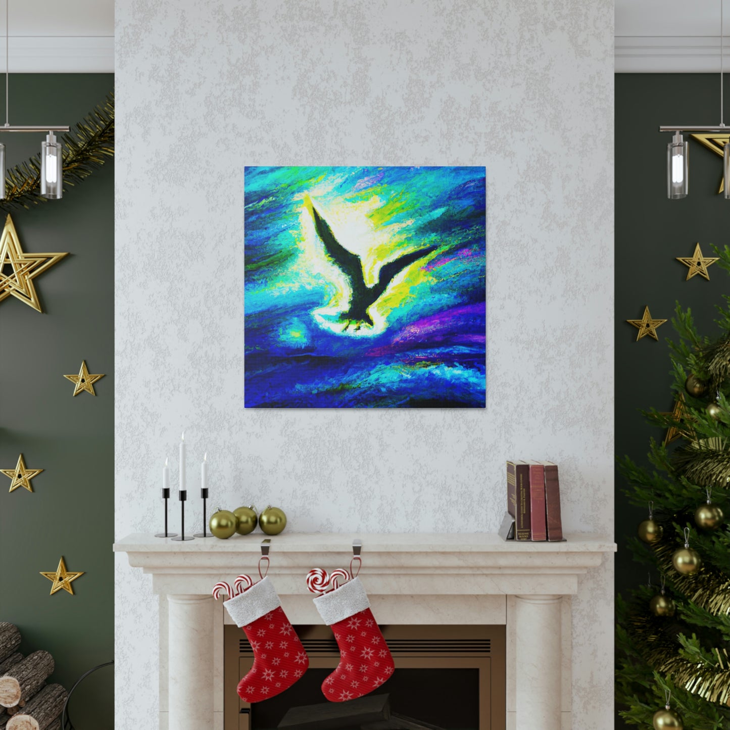 Seagull in Flight - Canvas