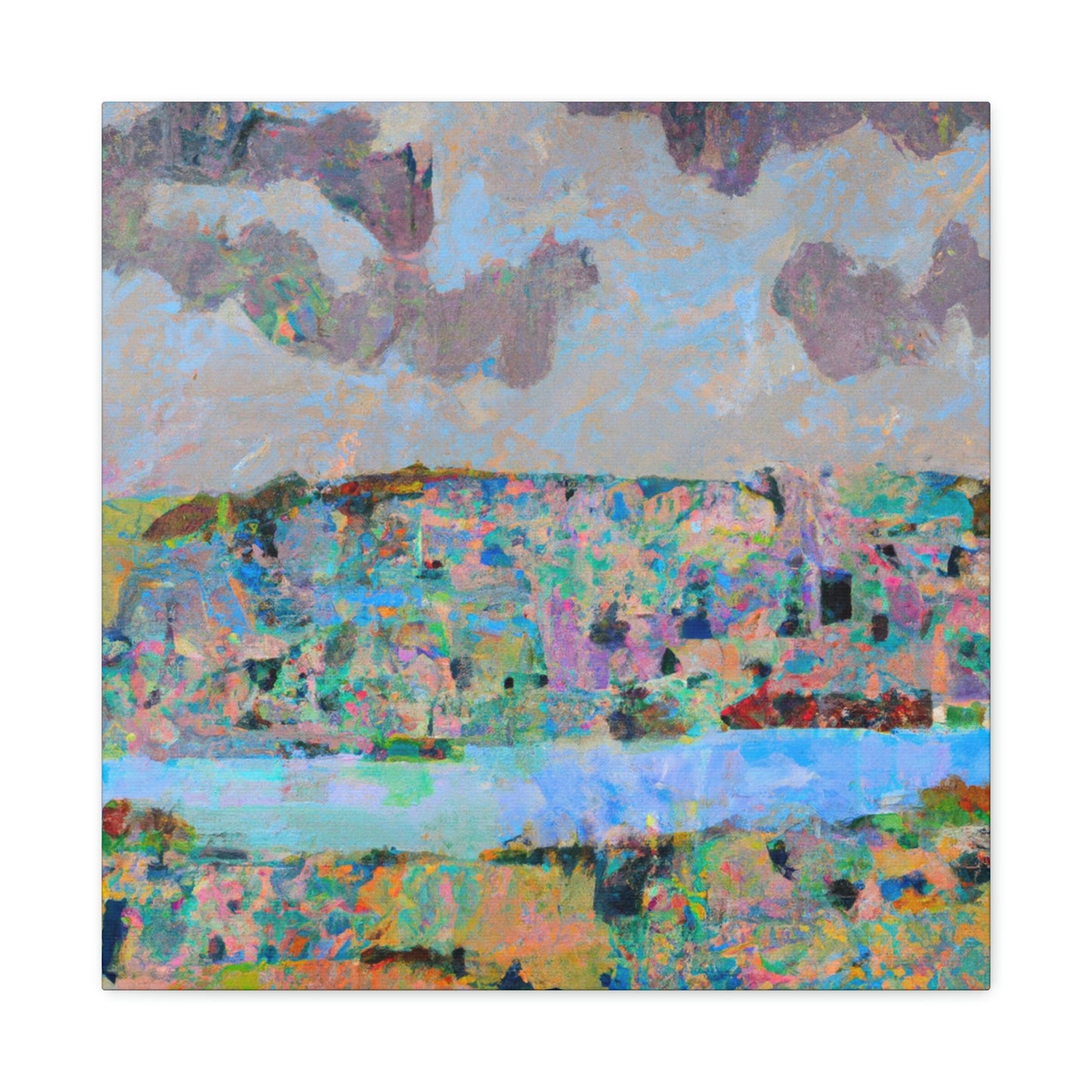 "Lakeside Abstraction Expression" - Canvas