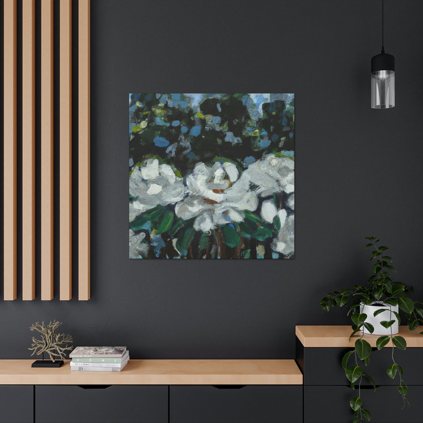 "Gardenia Abstraction Dreaming" - Canvas