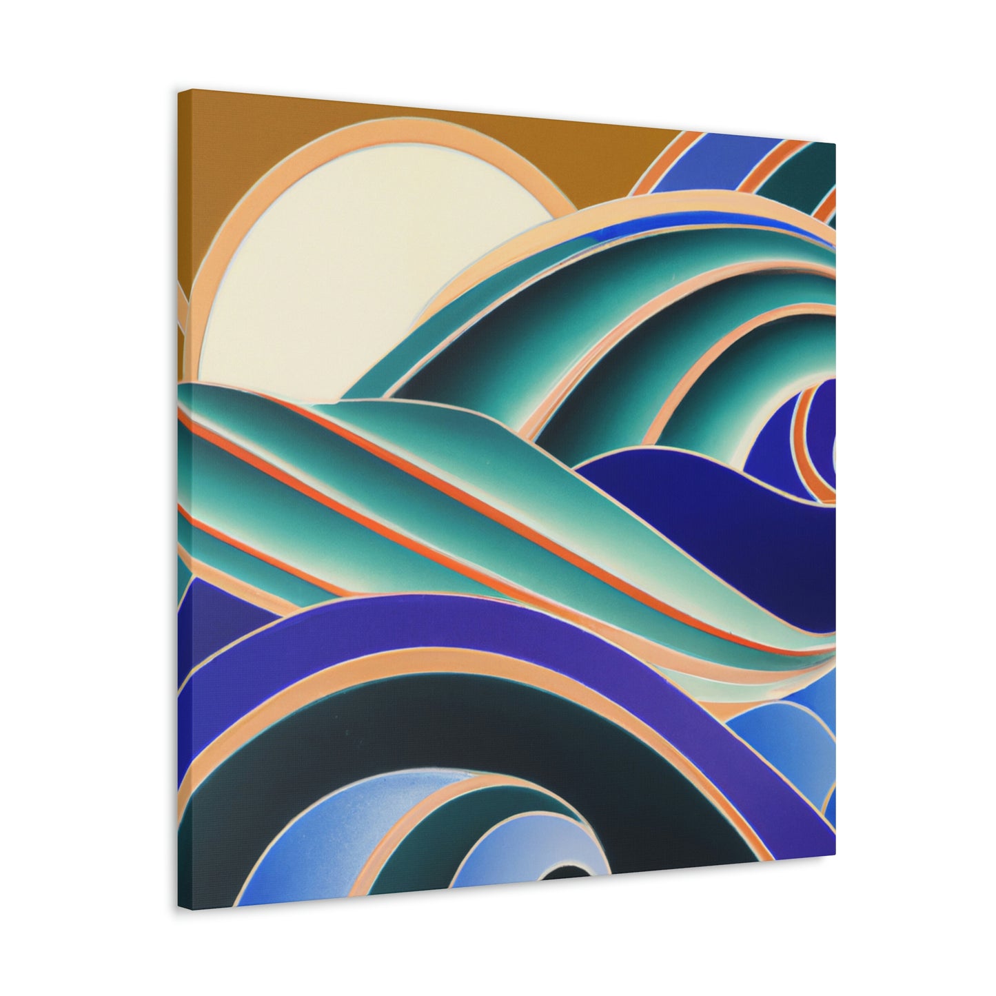 Glimmering Sea Swells - Canvas