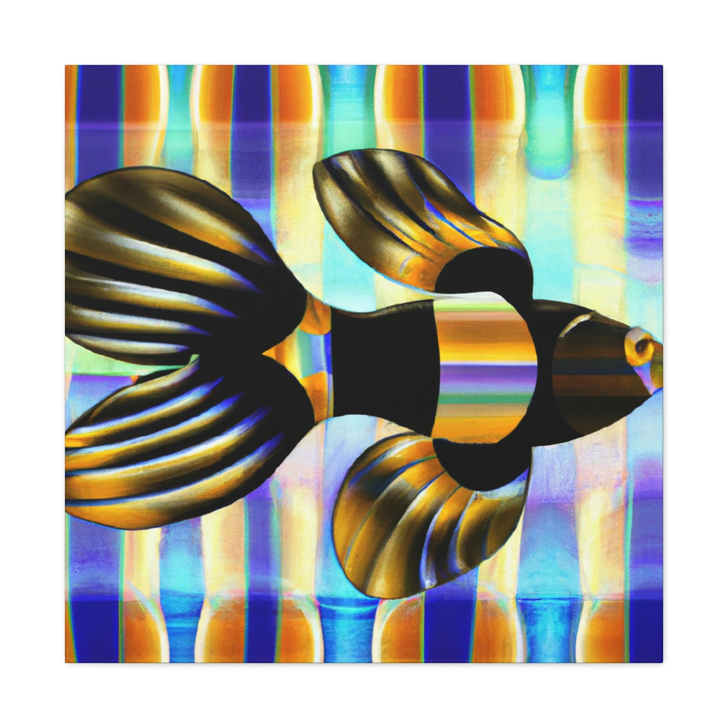 Glimmering Guppy Splendour - Canvas