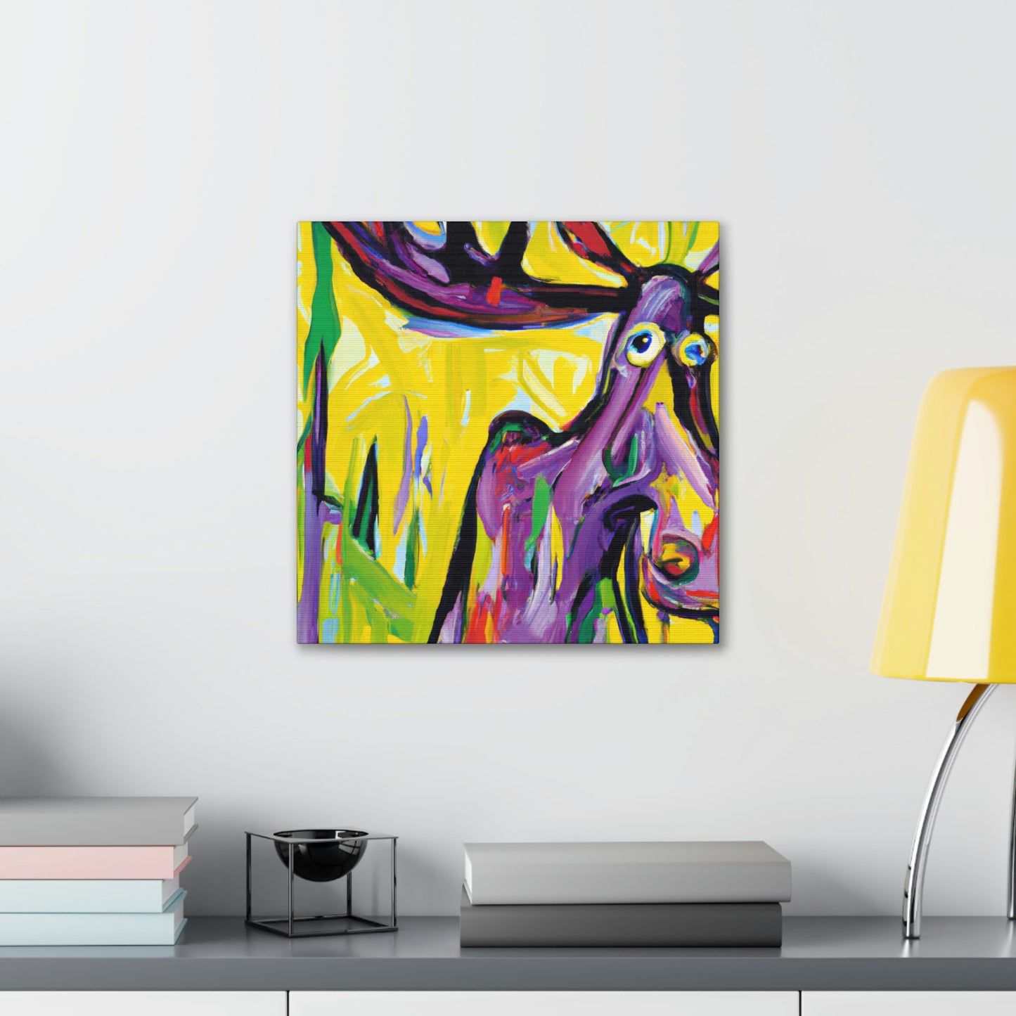 Moose Amidst Wilderness - Canvas