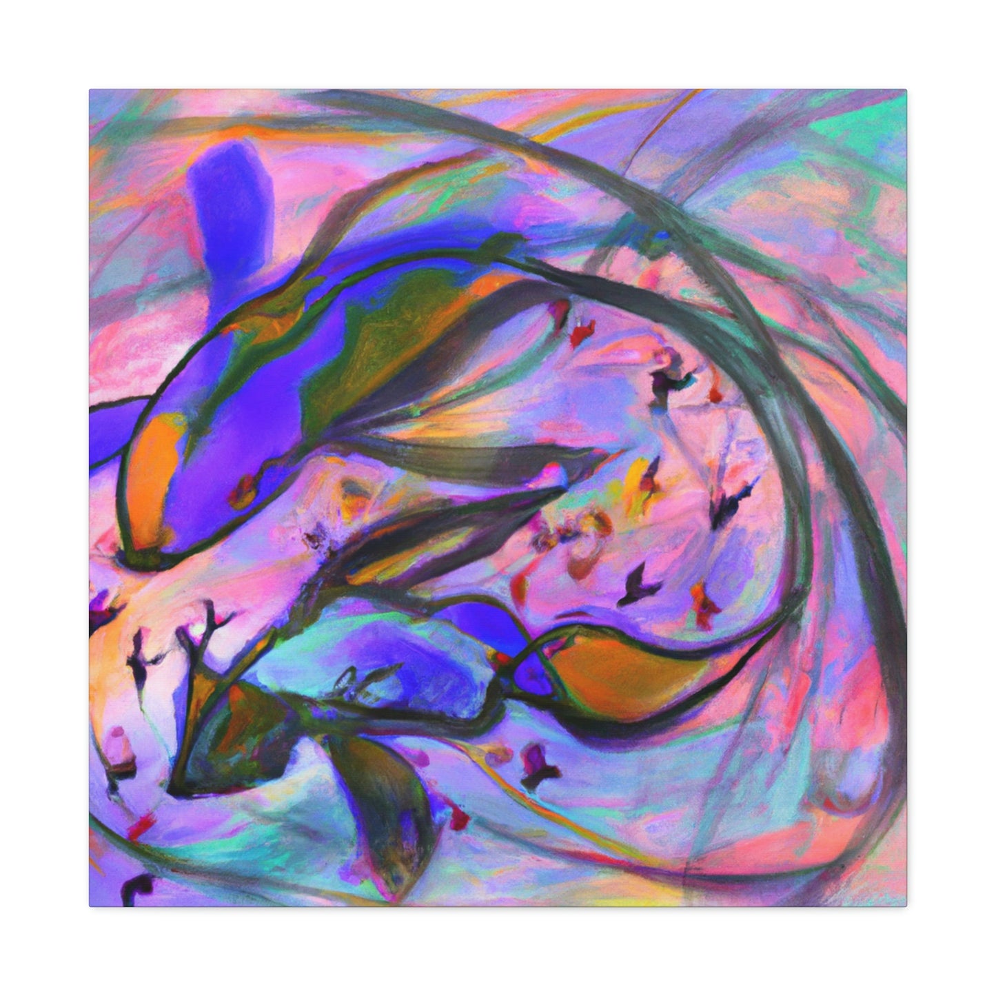 Guppy Abstract Reflection - Canvas