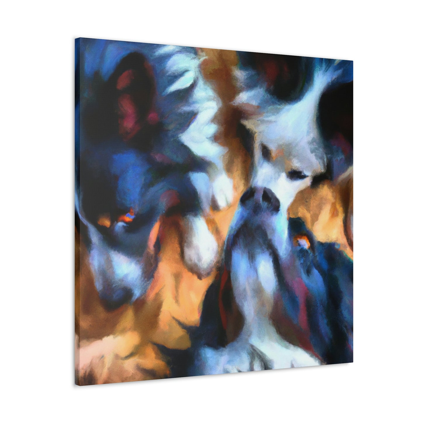 "Border Collie Expressionism" - Canvas