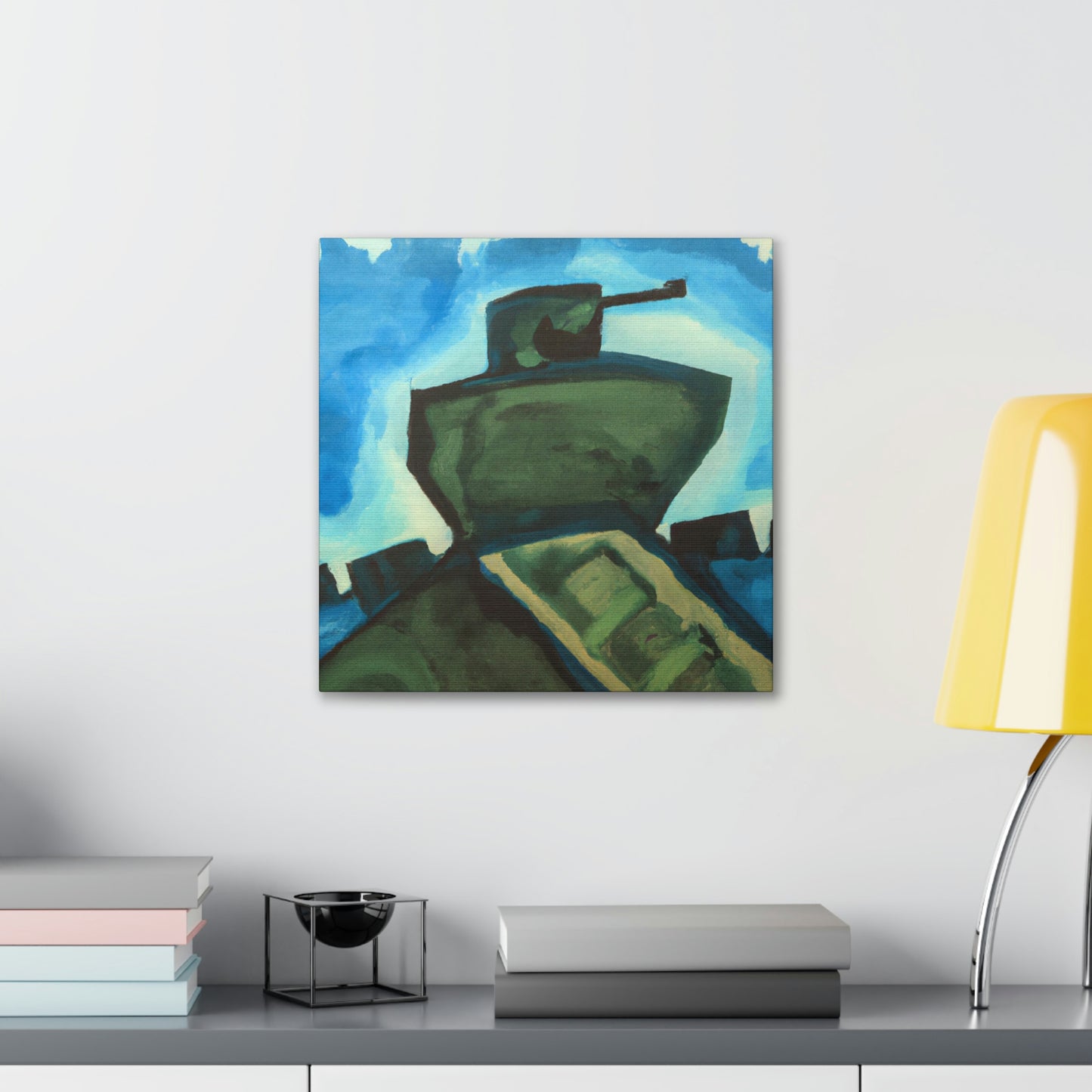 "Tank Turret Abstractions" - Canvas