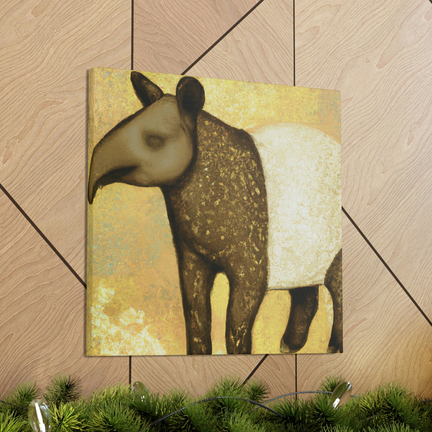 "Malayan Tapir Delight" - Canvas