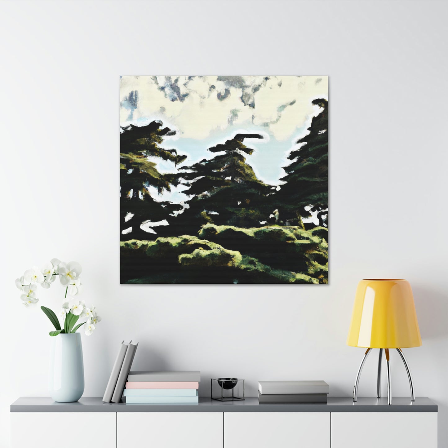 Cedar in the Moonlight - Canvas