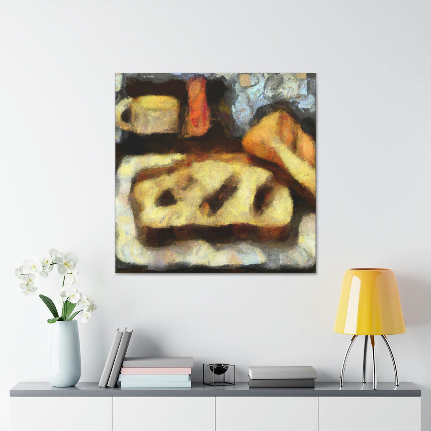 "Breaking Bread Abstraction" - Canvas